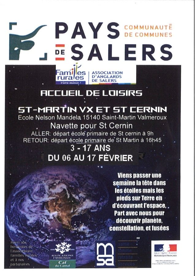 ACCUEIL DE LOISIRS SAINT CERNIN CANTAL